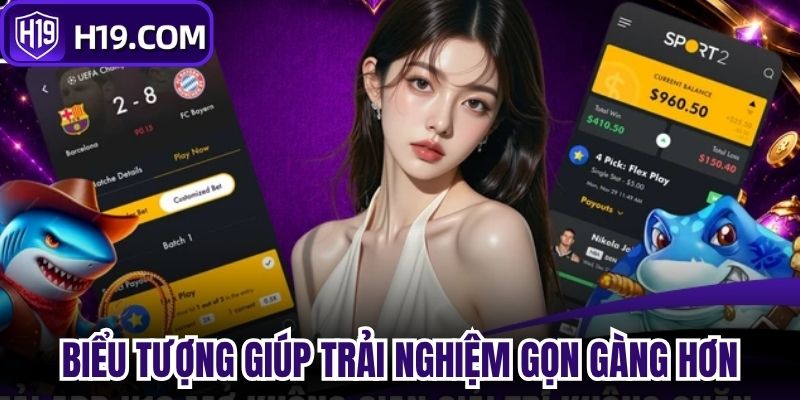 Biểu tượng riêng giúp trải nghiệm di động gọn gàng hơn